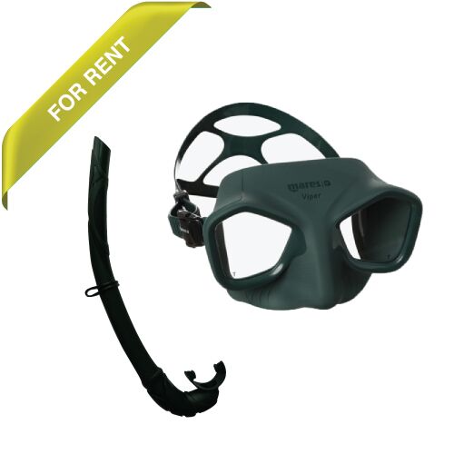 Freediving mask with snorkel for rent
